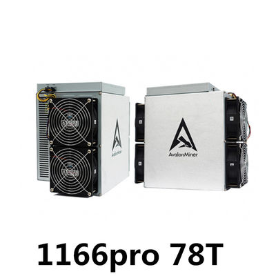 Canaan A1166プロ75T Avalon Bitcoin抗夫ASIC 78T 3276W BTCの採掘機