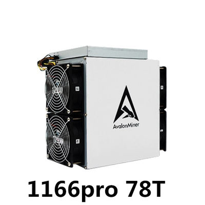 Canaan A1166プロ75T Avalon Bitcoin抗夫ASIC 78T 3276W BTCの採掘機